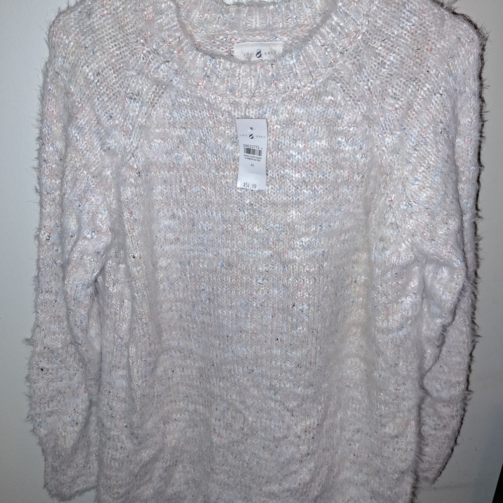 Lou & Grey Soft Knit Sweater in Cream